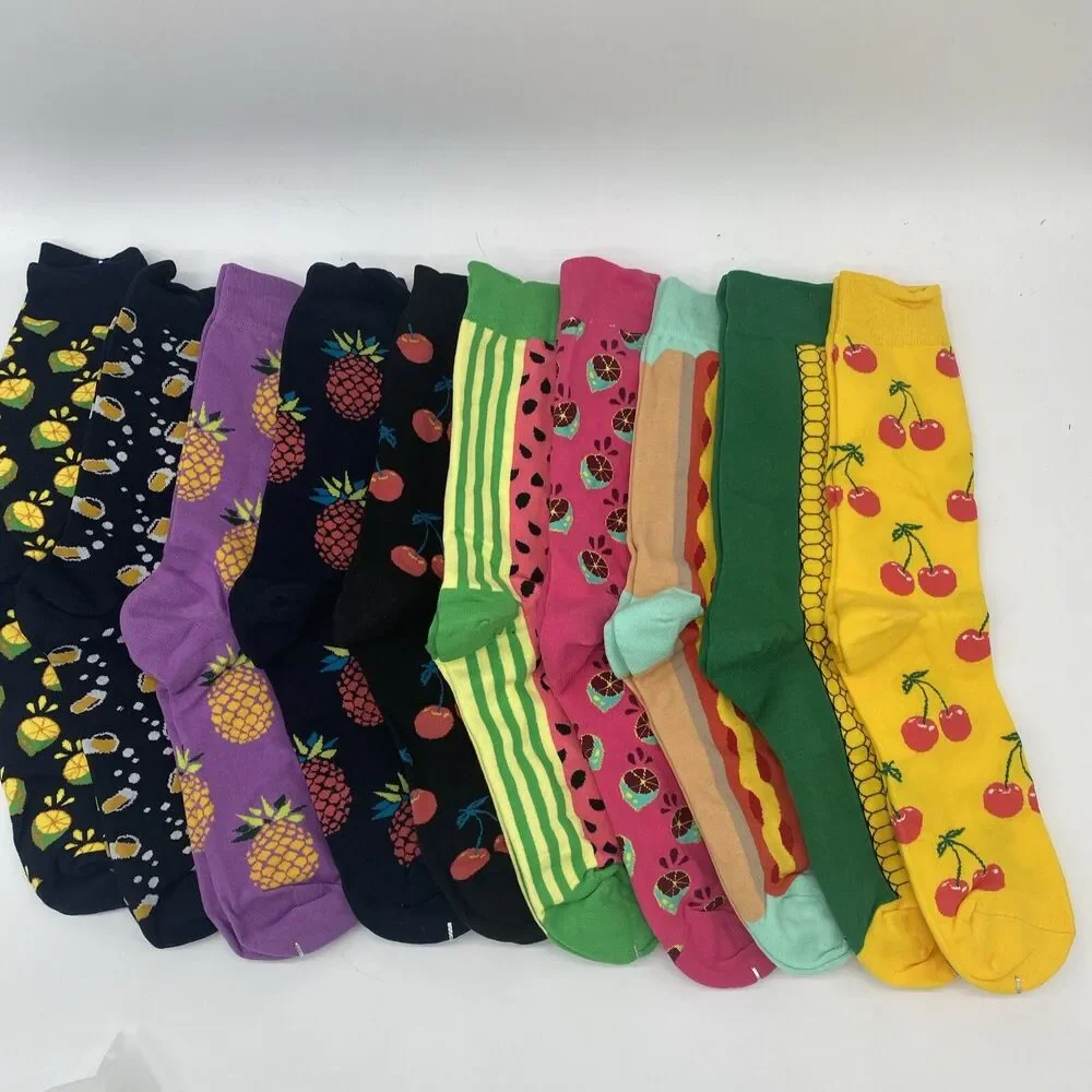 Women's Crew Socks Fancy Funny Casual Combed Cotton 10 Pack Size 7-11 Wecibor